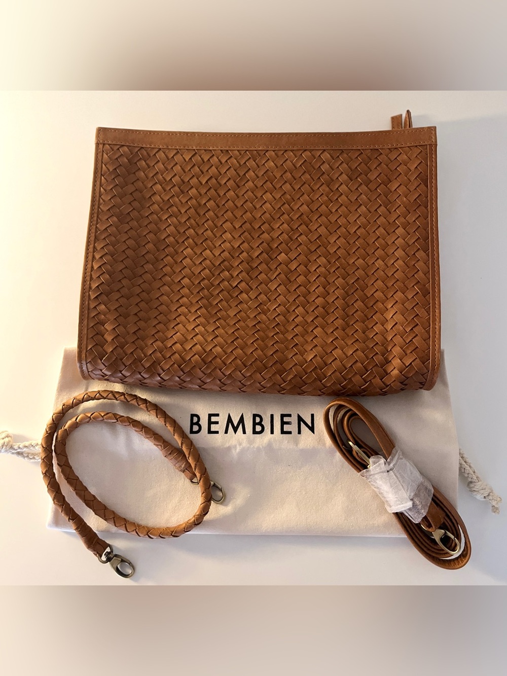 Bembien Cecilia Woven Leather Bag Copper